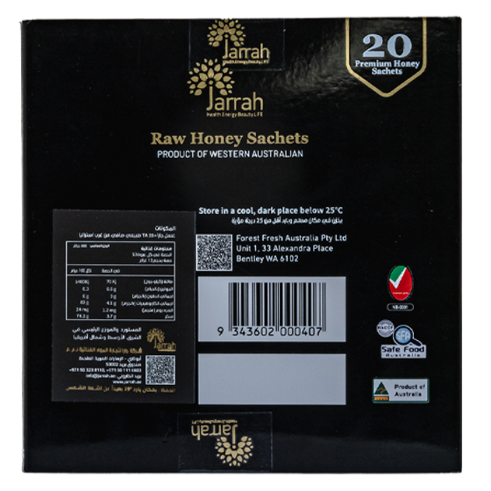Jarrah Honey Ta 35+ (20 Satchets A Box)